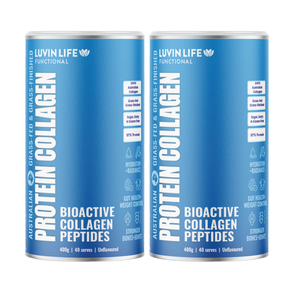 Luvin Life Australian Collagen Peptides - Unflavoured 400g (2 pack)