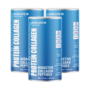 Luvin Life Australian Collagen Peptides - Unflavoured 400g (3 pack)