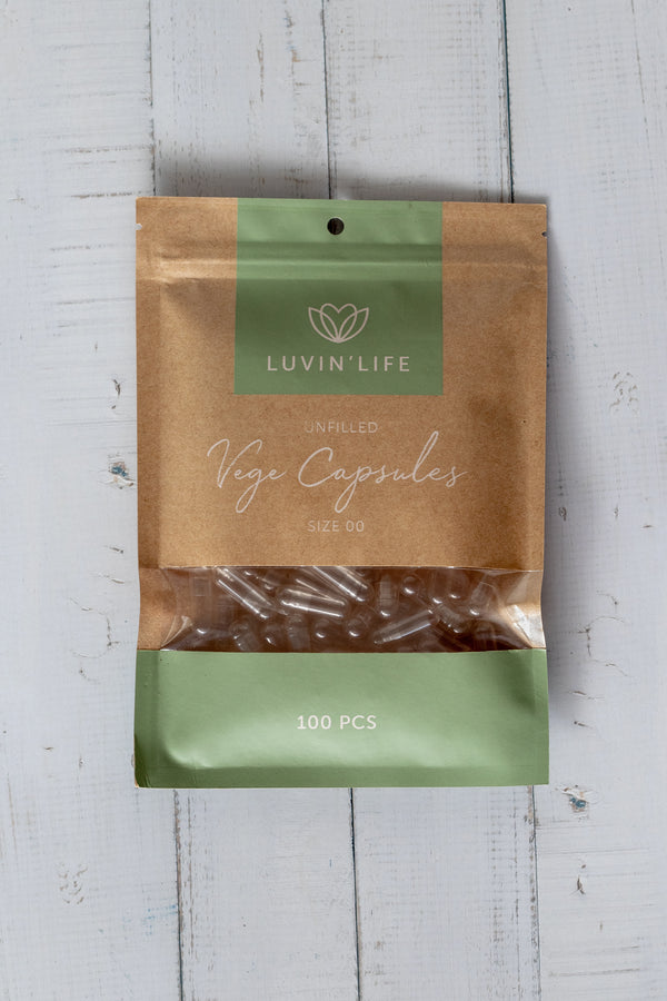 Unfilled Vege Capsules 100 pcs