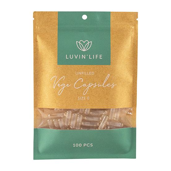 Unfilled Vege Capsules 100 pcs